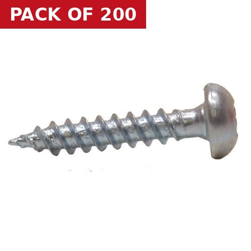1" x 10 ZP Round Head Woodscrews  (200)