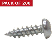 5/8" x 8 ZP Round Head Woodscrews  (200)