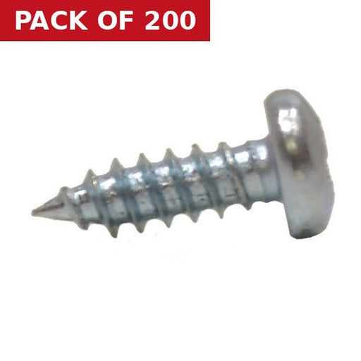 1/2" x 8 ZP Pan Head Self Tapping Screws   (200)