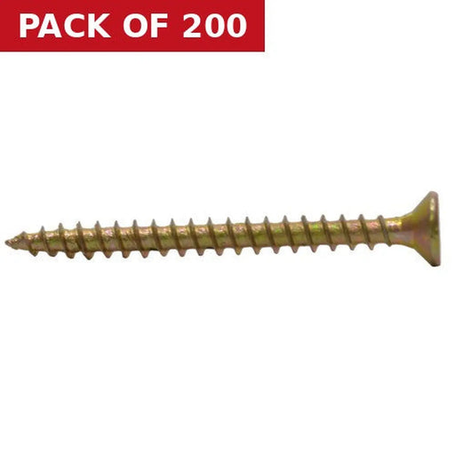 3.5mm x 40mm ZYP Multi Purpose Single Thread Countersunk Pozi Screws  (200)