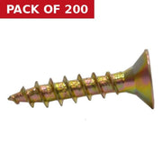 4mm x 20mm ZYP Multi Purpose Single Thread Countersunk Pozi Screws  (200)