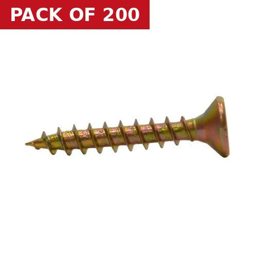 4mm x 25mm ZYP Multi Purpose Single Thread Countersunk Pozi Screws  (200)