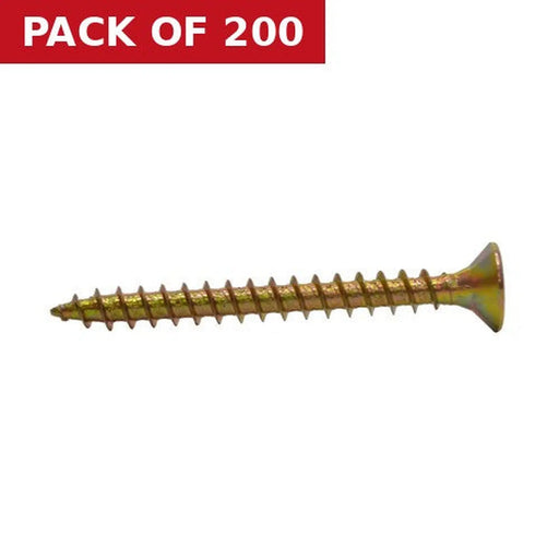 4mm x 40mm  ZYP Multi Purpose Single Thread Countersunk Pozi Screws  (200)