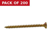 4mm x 50mm ZYP Multi Purpose Single Thread Countersunk Pozi Screws  (200)