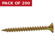 4.5mm x 45mm ZYP Multi Purpose Single Thread Countersunk Pozi Screws  (200)