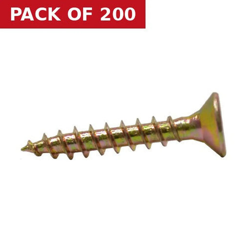 5mm x 30mm ZYP Multi Purpose Single Thread Countersunk Pozi Screws  (200)