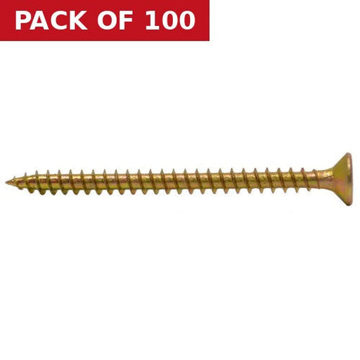 6mm x 80mm ZYP Multi Purpose Single Thread Countersunk Pozi Screws  (100)