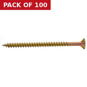 6mm x 90mm ZYP Multi Purpose Single Thread Countersunk Pozi Screws  (100)