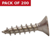 3.5mm x 16mm Stainless Steel Chipboard Screws CRCS Head Countersunk  (200)