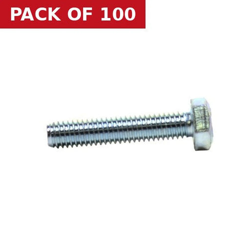M6 x 30mm Hex Head Set Screws  (100)