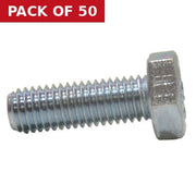M10 x 30mm Hex Head Set Screws  (50)