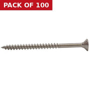 5mm x 100mm Pozi CSK Stainless Steel Multi Pupose Screws  (100)