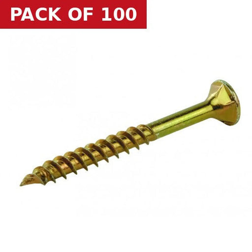 Torx Head High Performance Woodscrew - 4 x 70mm - Zinc Yellow Passivated (100)
