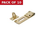 50mm (2") Brass Hasp & Staple - Pack of 10