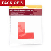 Magnetic 'L' Car Learner Plates, 178mm x 178mm, Pack of 2 - Pack of 5