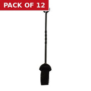 Coal Brush Fireplace Cleaning Tool Black - Pack of 12