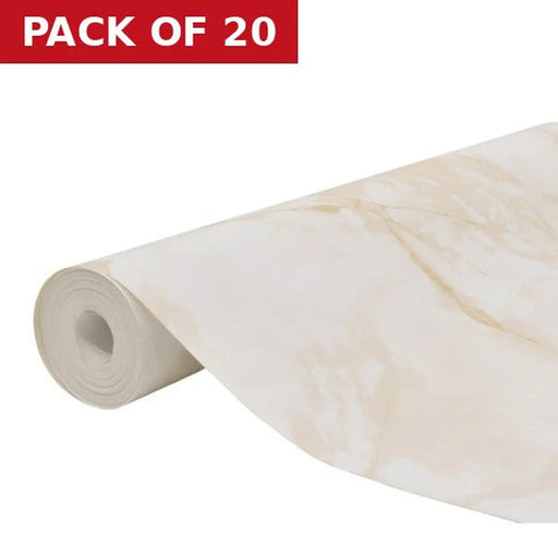 Beige Marble Effect Vinyl 1.5m Roll - Pack of 20