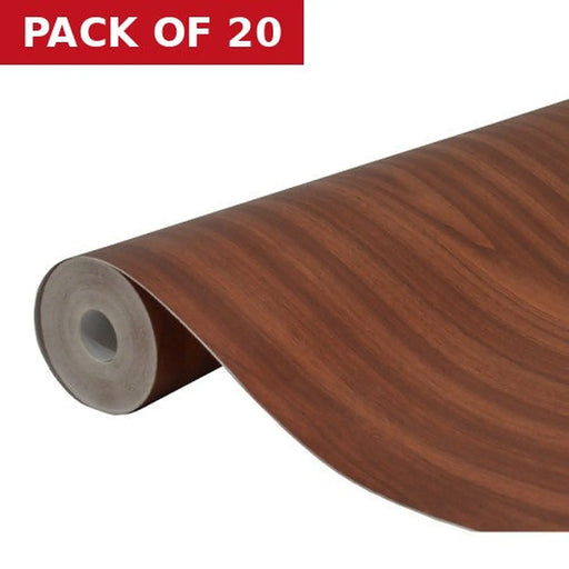 Mahogany Wood Effect Vinyl 1.5m Roll - Pack of 20