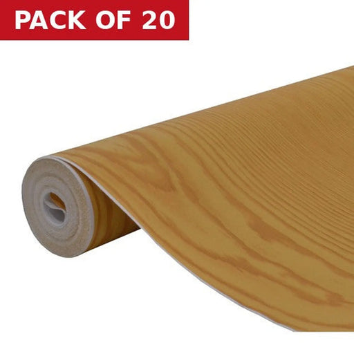 Pine Wood Effect Vinyl 1.5m Roll - Pack of 20