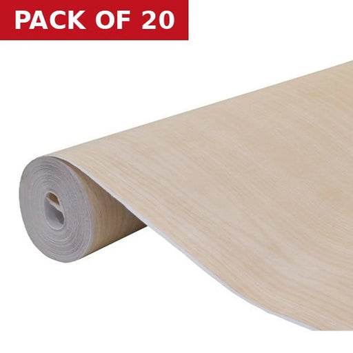 Maple Wood Effect Vinyl 1.5m Roll - Pack of 20