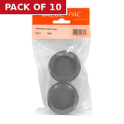 45mm Brown Castor Cups - Pack of 10