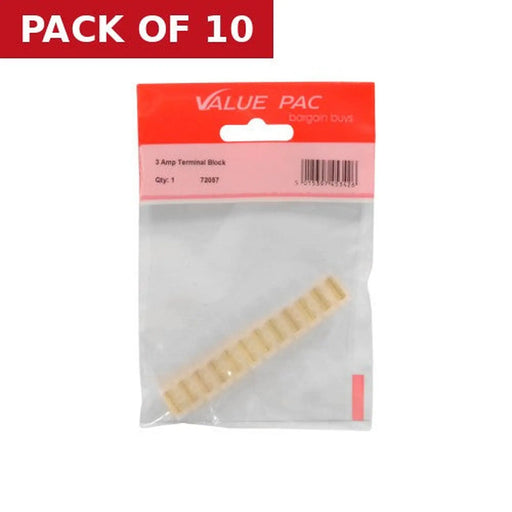 3 Amp Terminal Block 6way - Pack of 10