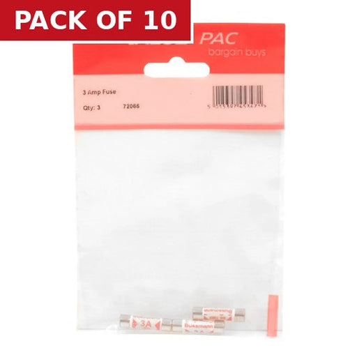 3 Amp Fuse - Pack of 10
