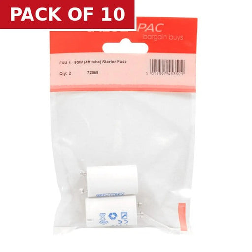 FSU 4 - 65W (4ft tube) Starter Fuse - Pack of 10