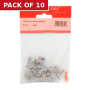 1.00/1.5mm T+E Grey Cable Clip - Pack of 10