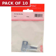Zinc Meter Box Key - Pack of 10