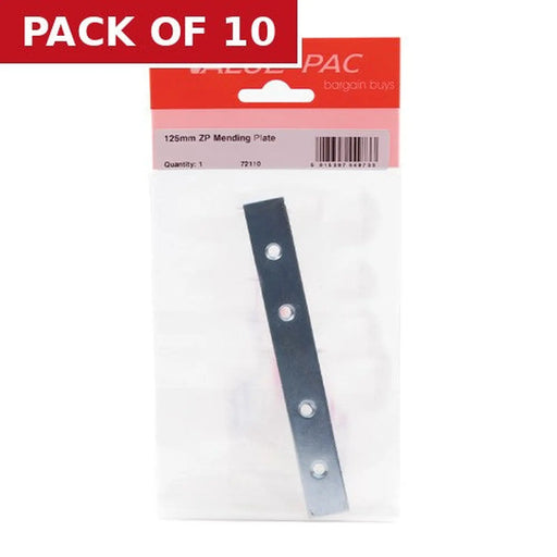 125mm ZP Mending Plate - Pack of 10