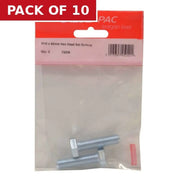 M10 x 40mm Hex Head Set Screws (Pack of 2) - Pack of 10