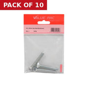 M8 x 50mm Hex Head Set Screws (Pack of 3) - Pack of 10