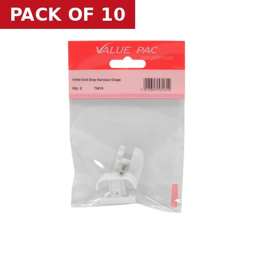 White End Stop Harrison Drape 2pk - Pack of 10