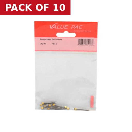 Knurled Head Picture Pins 10pk