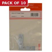 50mm ZP Angle Plates 2pk - Pack of 10