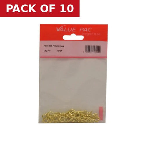 Assorted Picture  Eyes 35pk - Pack of 10