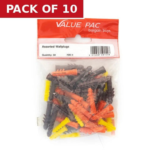 Assorted Wallplugs - Pack of 10