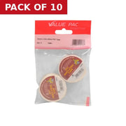 19mm x 4.5m White PVC Tape - Pack of 10