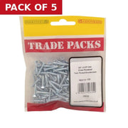 Pozi Twinthread Countersunk Woodscrews - Zinc Plated - 3/4" x 6 - - Pack of 5
