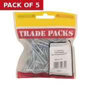 Pozi Twinthread Countersunk Woodscrews - Zinc Plated - 2" x 6 - (70 - Pack of 5