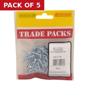 Pozi Twinthread Countersunk Woodscrews - Zinc Plated - 3/4" x 7 - - Pack of 5