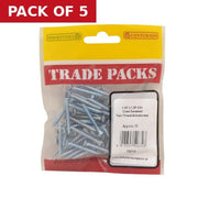 Pozi Twinthread Countersunk Woodscrews - Zinc Plated - 1 1/4" x 7 - - Pack of 5