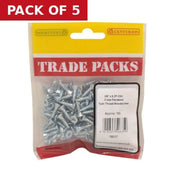 Pozi Twinthread Countersunk Woodscrews - Zinc Plated - 5/8" x 8 - - Pack of 5
