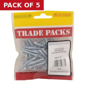 Pozi Twinthread Countersunk Woodscrews - Zinc Plated - 1 1/4" x 8 - - Pack of 5