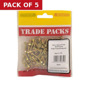 Pozi Multi Purpose Countersunk Woodscrews - Zinc Yellow Passivated - Pack of 5