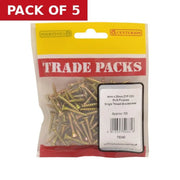 Pozi Multi Purpose Countersunk Woodscrews - Zinc Yellow Passivated - Pack of 5