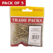 Pozi Multi Purpose Countersunk Woodscrews - Zinc Yellow Passivated - Pack of 5
