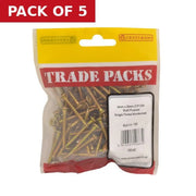 Pozi Multi Purpose Countersunk Woodscrews - Zinc Yellow Passivated - Pack of 5