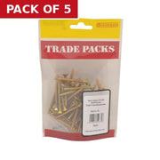 Pozi Multi Purpose Countersunk Woodscrews - Zinc Yellow Passivated - Pack of 5